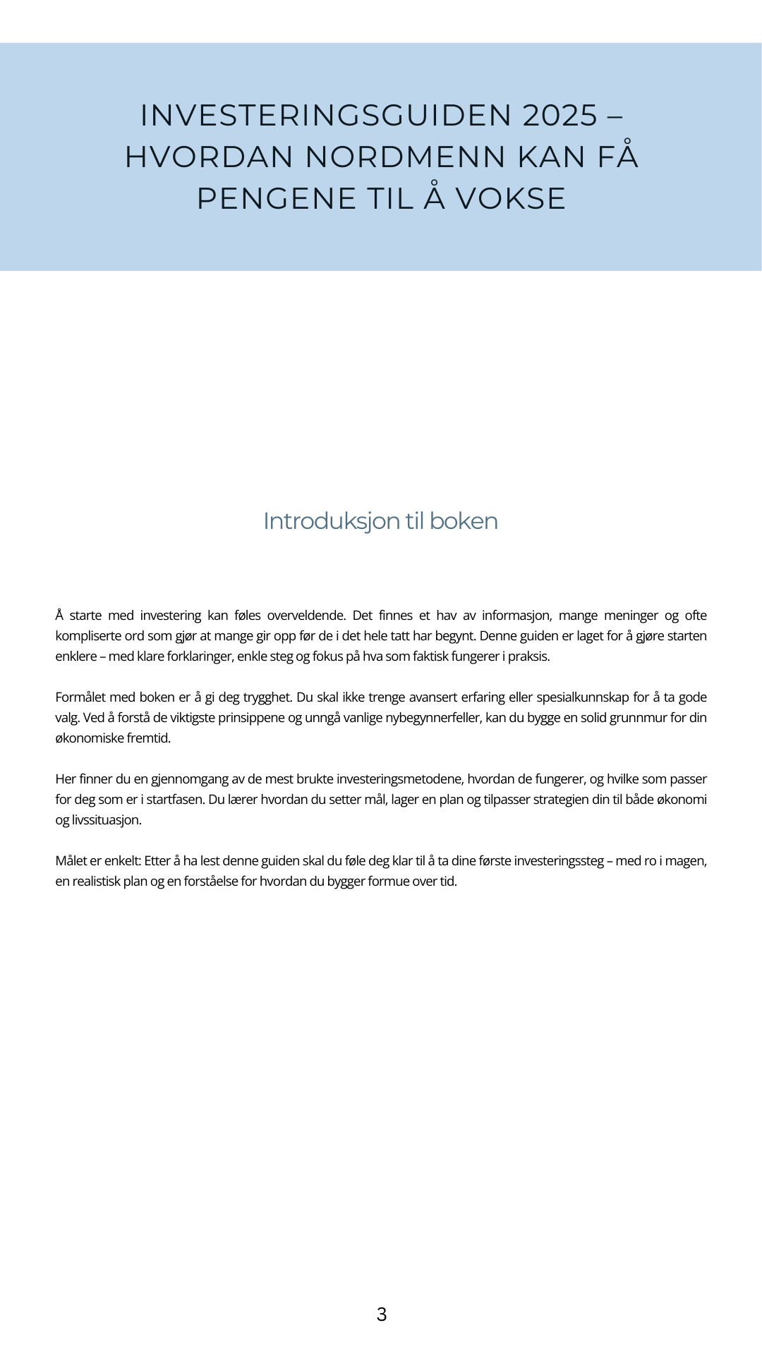 Investeringsguiden 2025 - E-bok